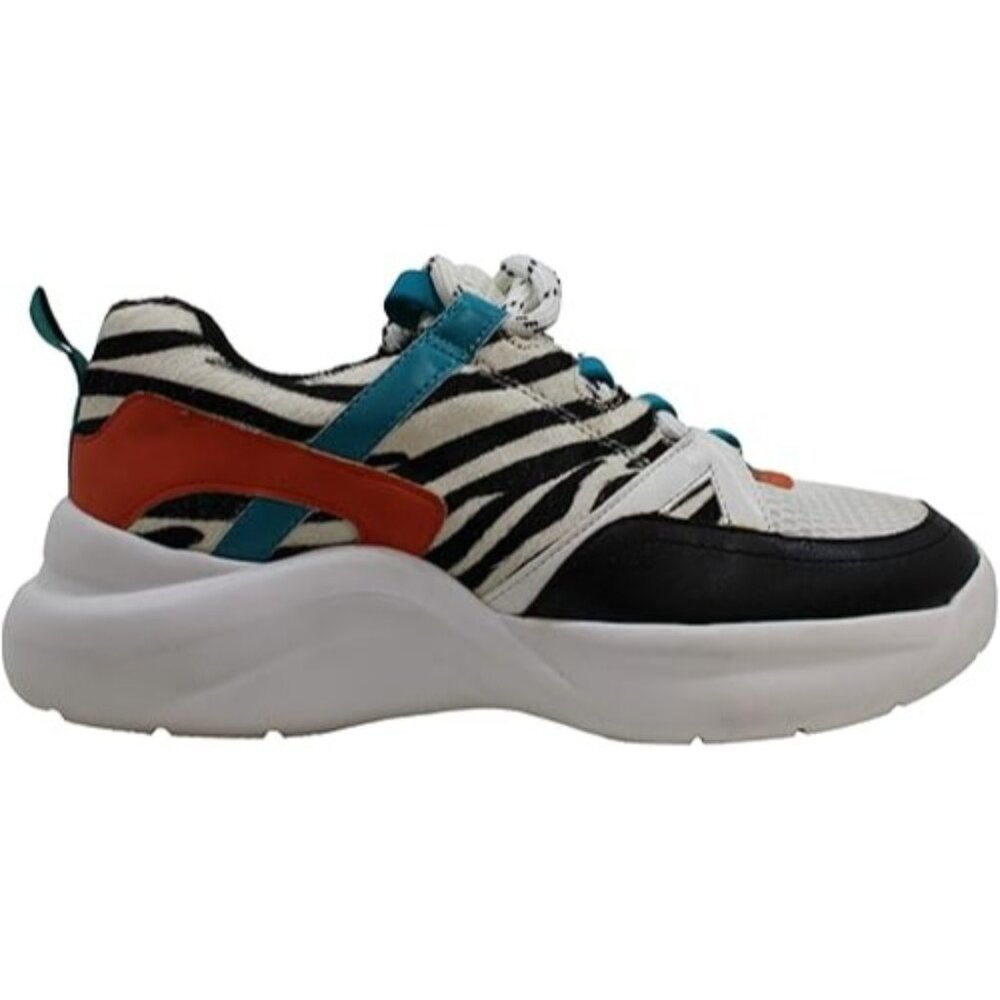INC International Concepts Womens Shoes Gemella Low Top Sneaker Zebra BL SZ 6.5